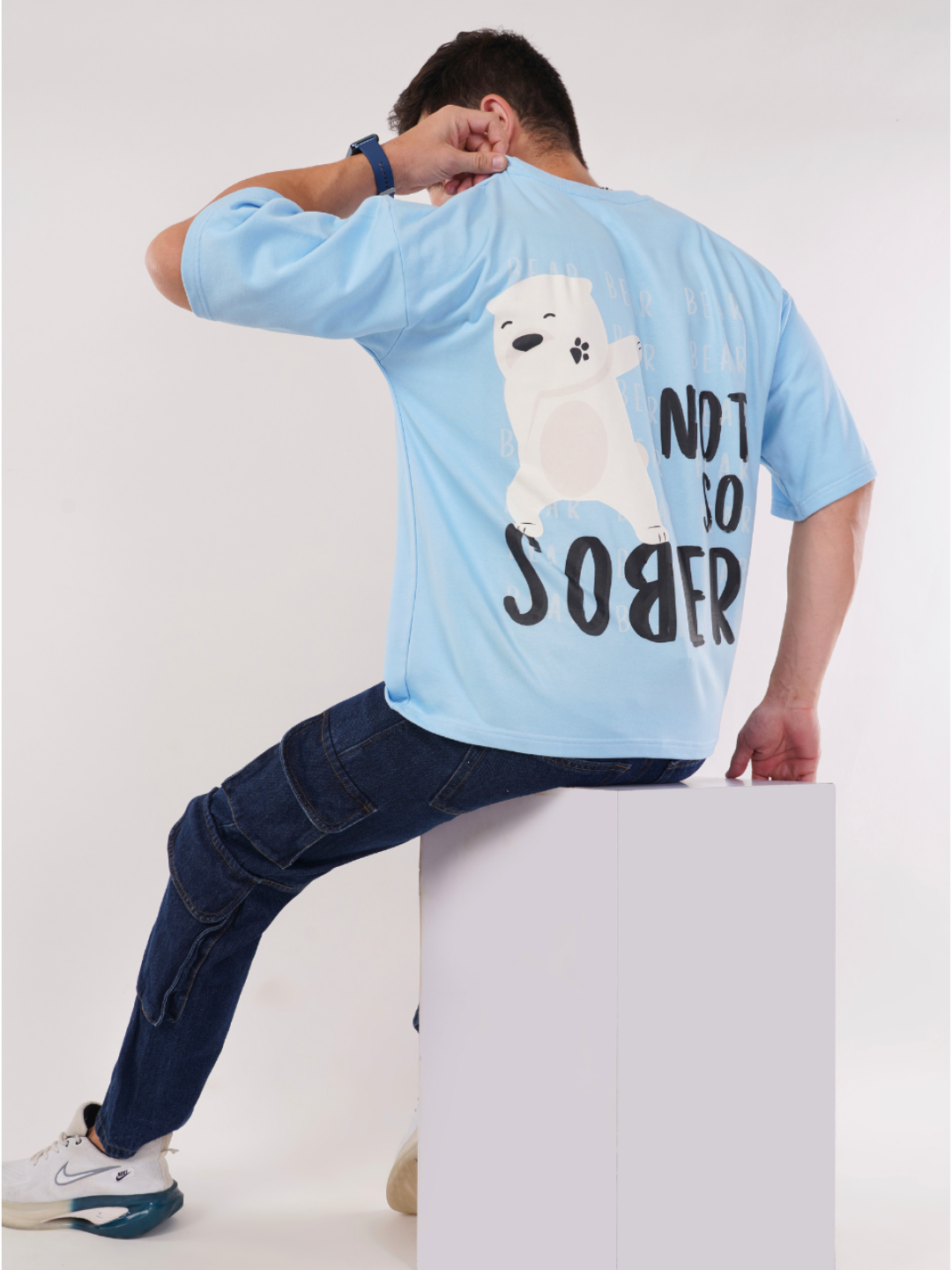 SOBER BEAR OVERSIZED T-SHIRT