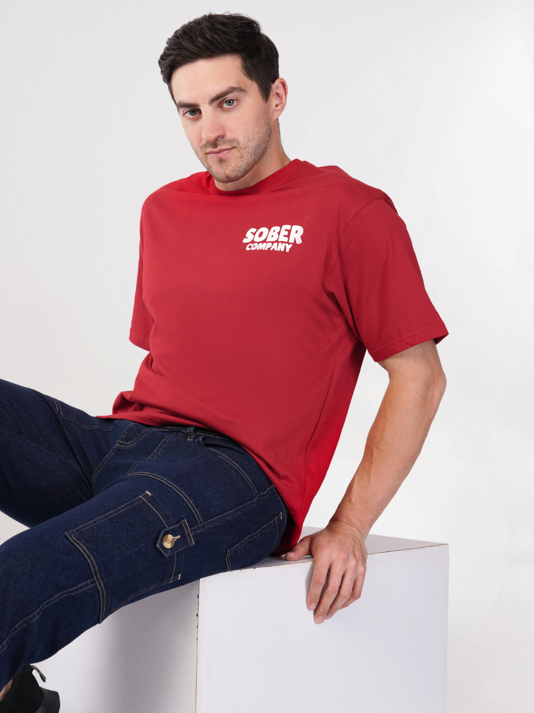 CLASSIC RED OVERSIZED T-SHIRT