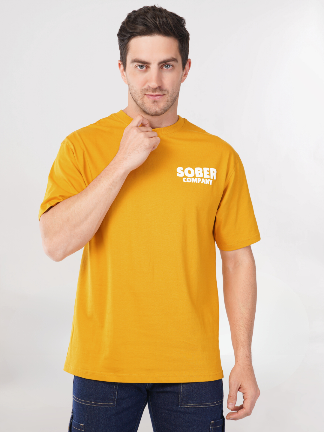MUSTARD YELLOW OVERSIZED T-SHIRT