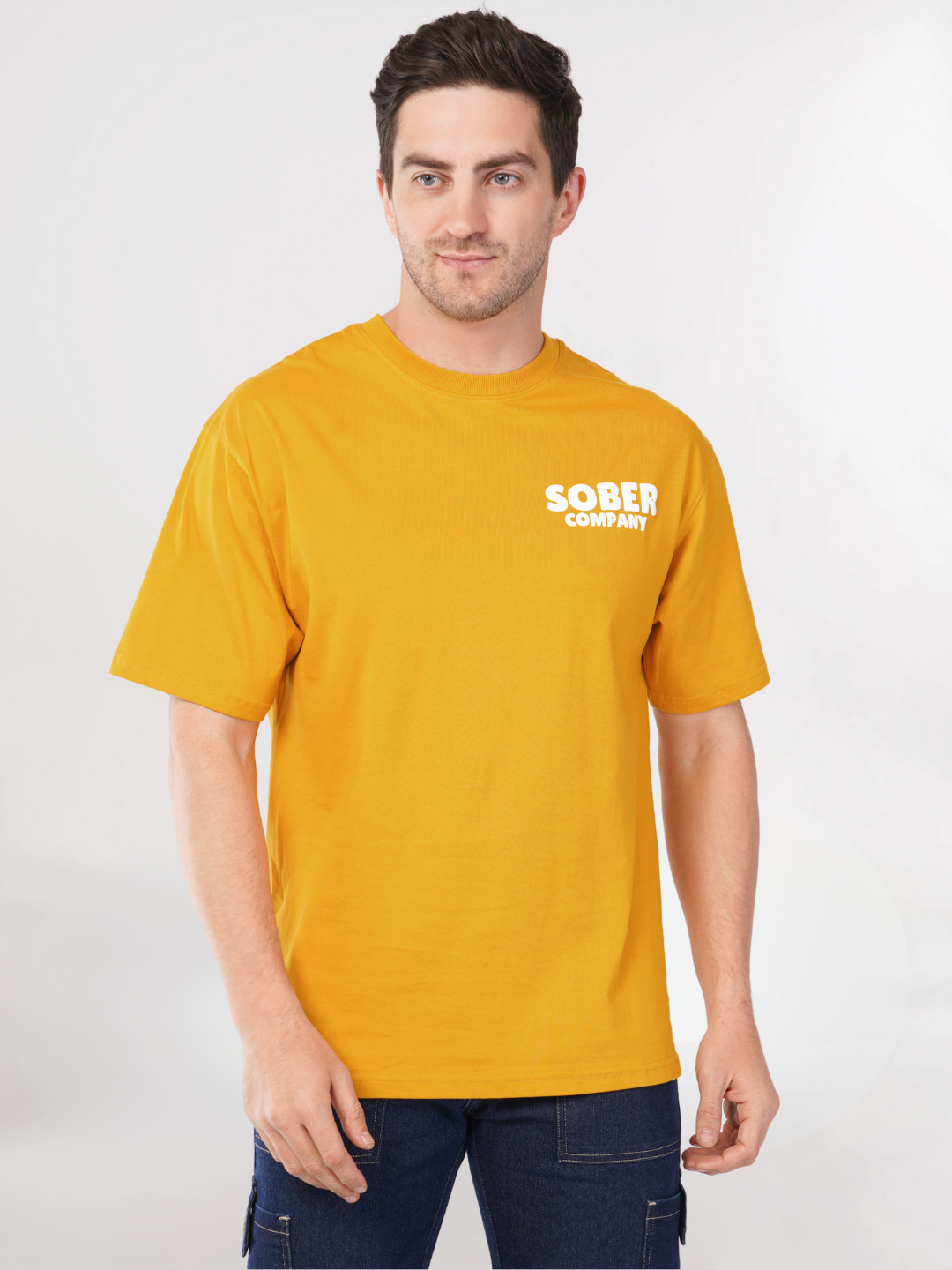 MUSTARD YELLOW OVERSIZED T-SHIRT