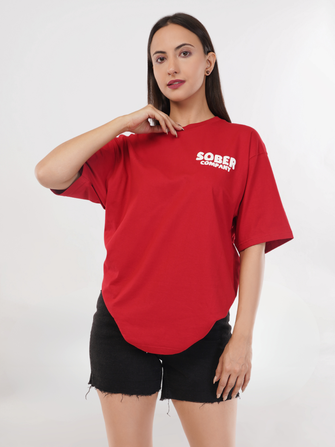CLASSIC RED OVERSIZED T-SHIRT