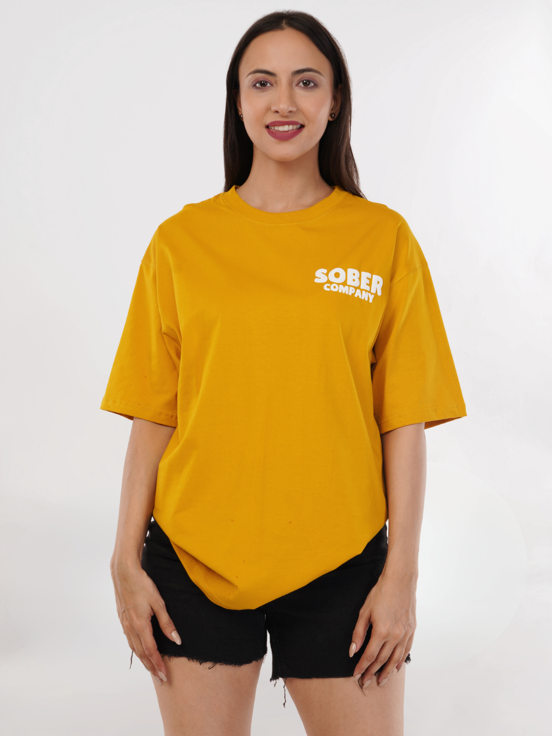 MUSTARD YELLOW OVERSIZED T-SHIRT