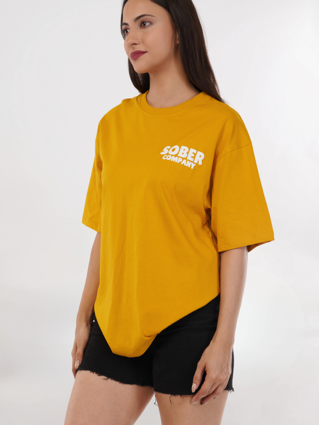 MUSTARD YELLOW OVERSIZED T-SHIRT