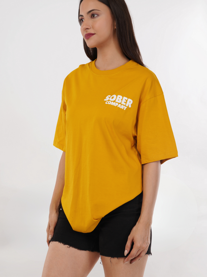 MUSTARD YELLOW OVERSIZED T-SHIRT