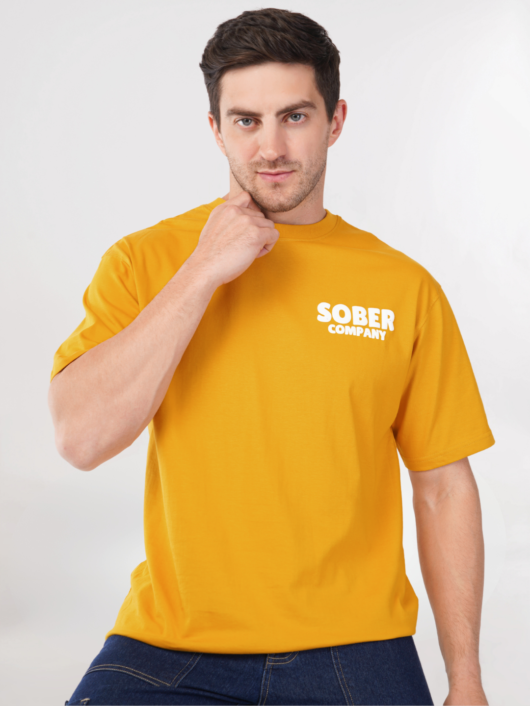 MUSTARD YELLOW OVERSIZED T-SHIRT