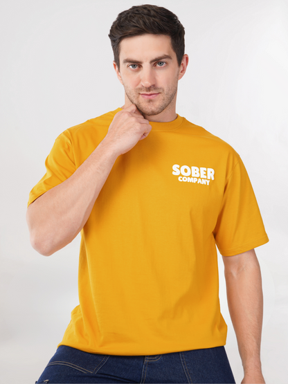 MUSTARD YELLOW OVERSIZED T-SHIRT