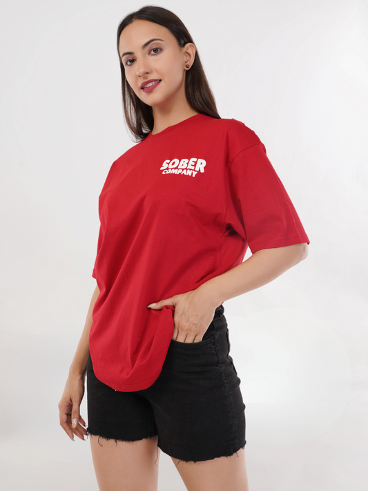 CLASSIC RED OVERSIZED T-SHIRT