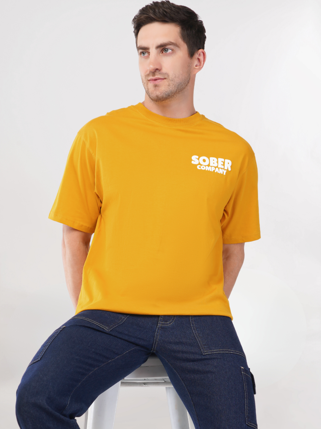 MUSTARD YELLOW OVERSIZED T-SHIRT