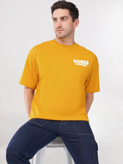 MUSTARD YELLOW OVERSIZED T-SHIRT