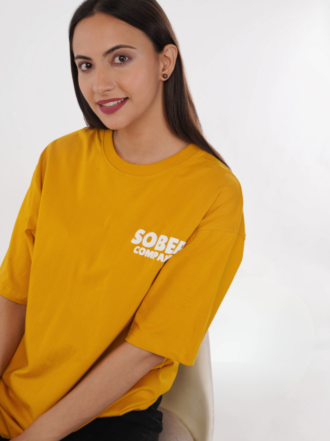 MUSTARD YELLOW OVERSIZED T-SHIRT