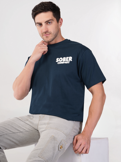 AQUA BLUE OVERSIZED T-SHIRT