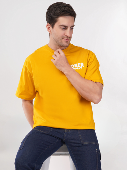 MUSTARD YELLOW OVERSIZED T-SHIRT